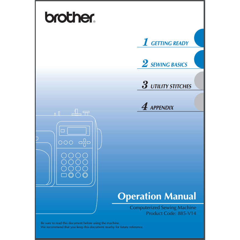 Instruction Manual, Brother NS85e image # 30397