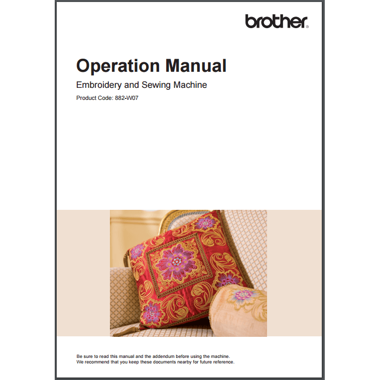 Instruction Manual, Brother NV6750d image # 30400