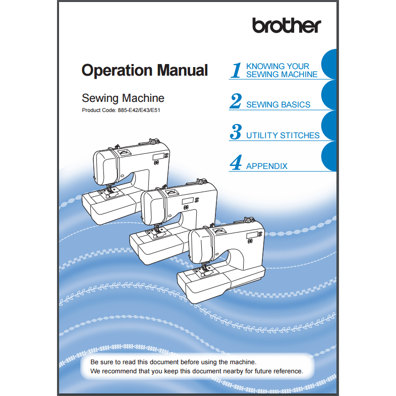 Instruction Manual, Brother SC3000 image # 30423