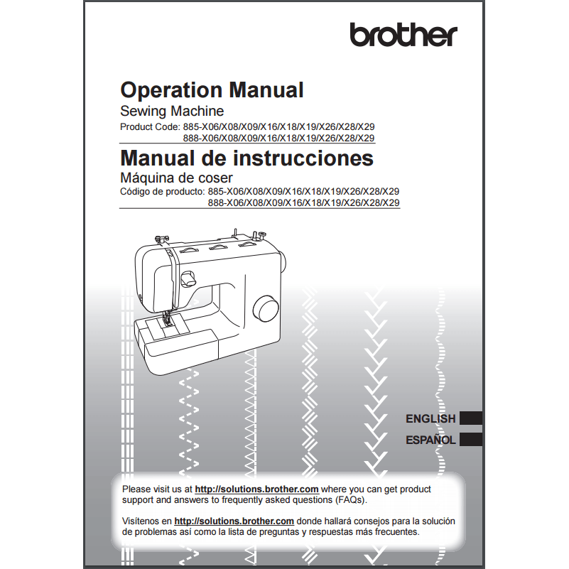 Instruction Manual, Brother SM2700 image # 30480