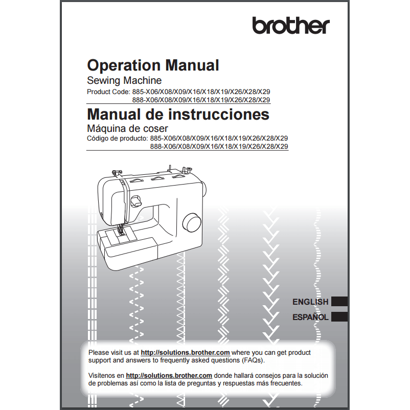 Instruction Manual, Brother SM3701 image # 30481