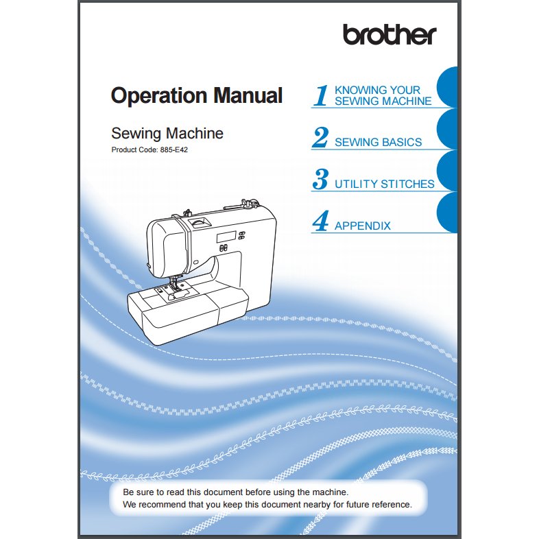 Instruction Manual, Brother XR3140 image # 30518