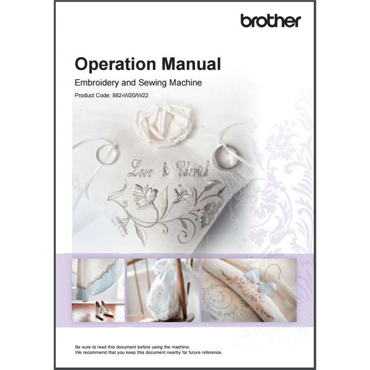 Instruction Manual, Brother XV8550D image # 30529