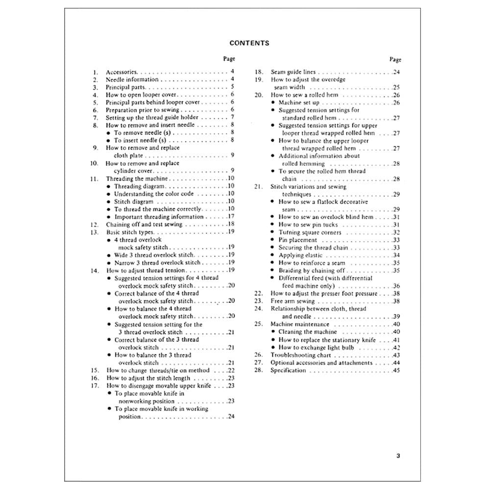 Consew 14TU Instruction Manual image # 115603
