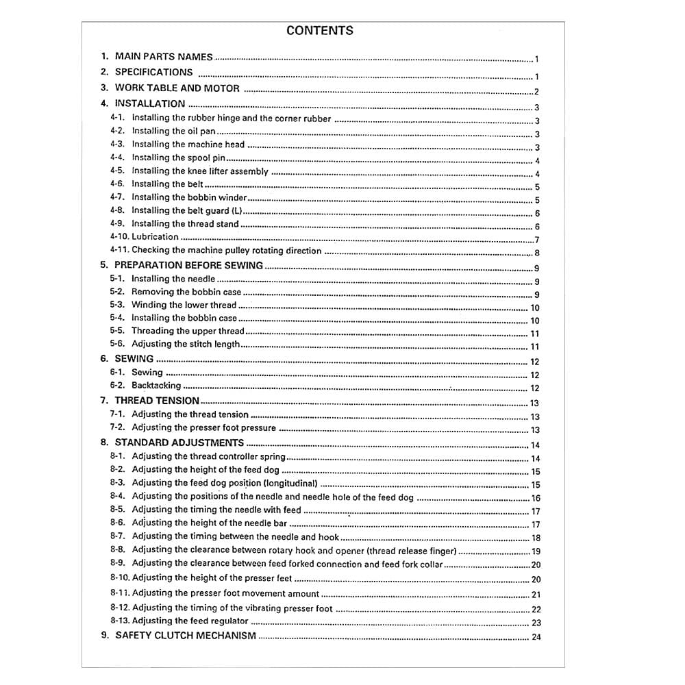 Consew 206RBL-18 Instruction Manual image # 115622