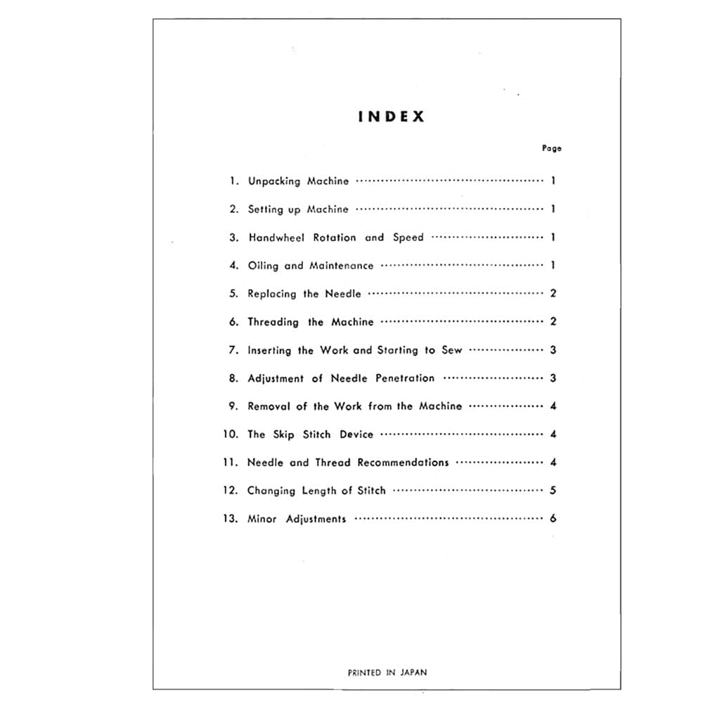 Consew Blindstitch 222 Instruction Manual image # 115627