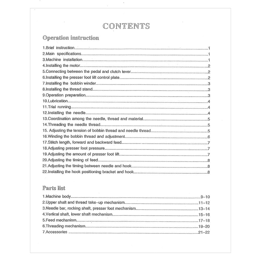 Consew 277RFS-3 Instruction Manual image # 118868