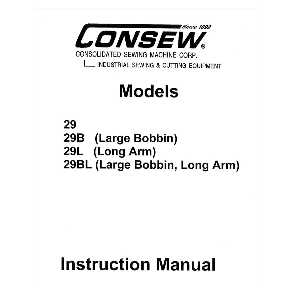 Consew 29B Instruction Manual image # 118875