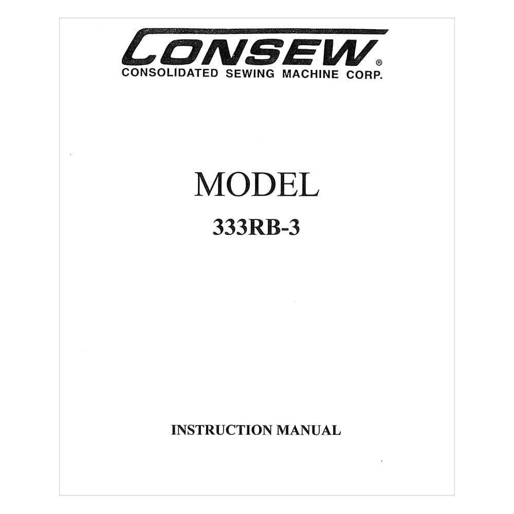 Consew 333RB-3 Instruction Manual image # 118888