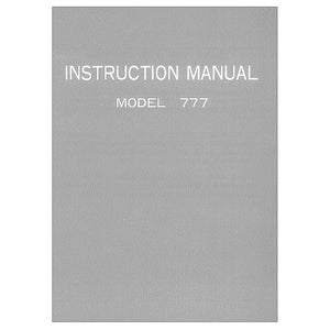 Janome 777 Instruction Manual image # 114584