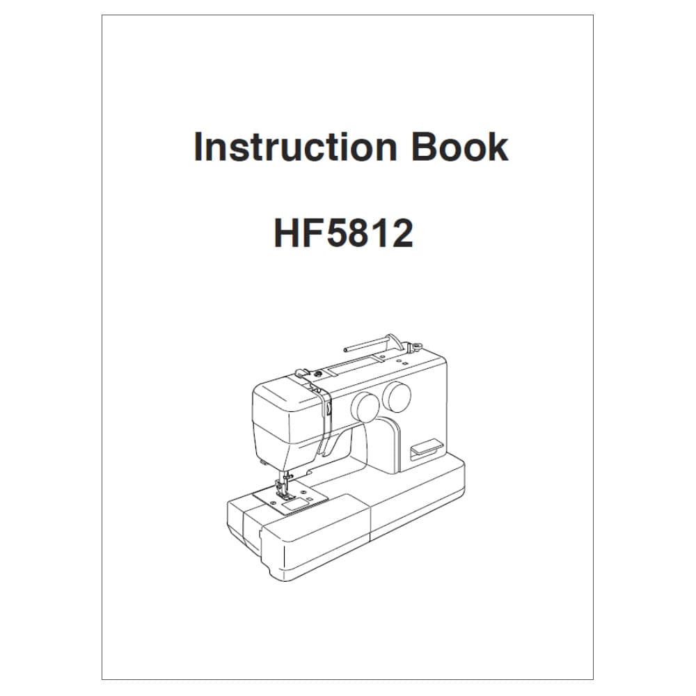 Janome HF5812 Instruction Manual image # 114494