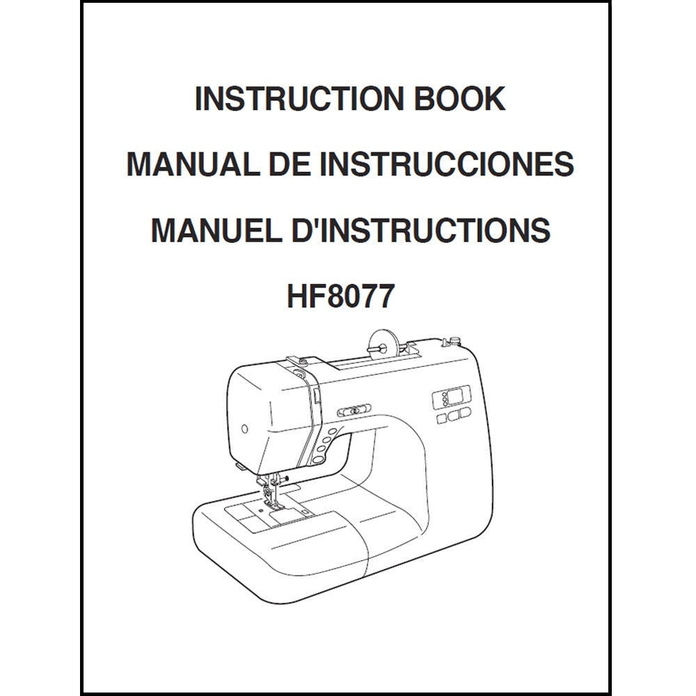 Instruction Manual, Janome HF8077 image # 80789