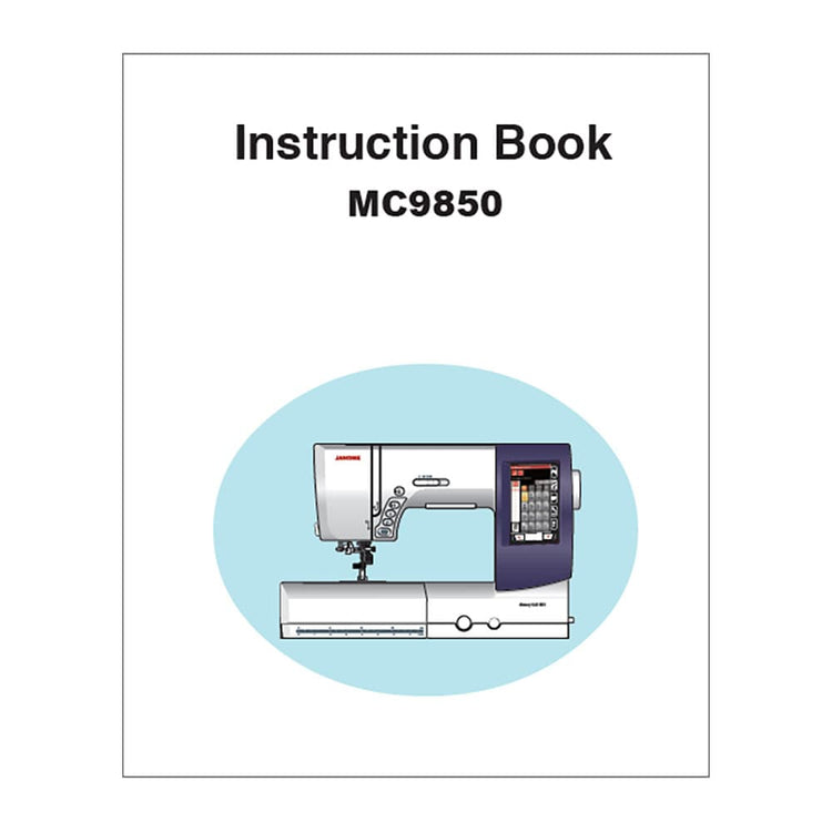 Janome MC9850 Instruction Manual image # 114710