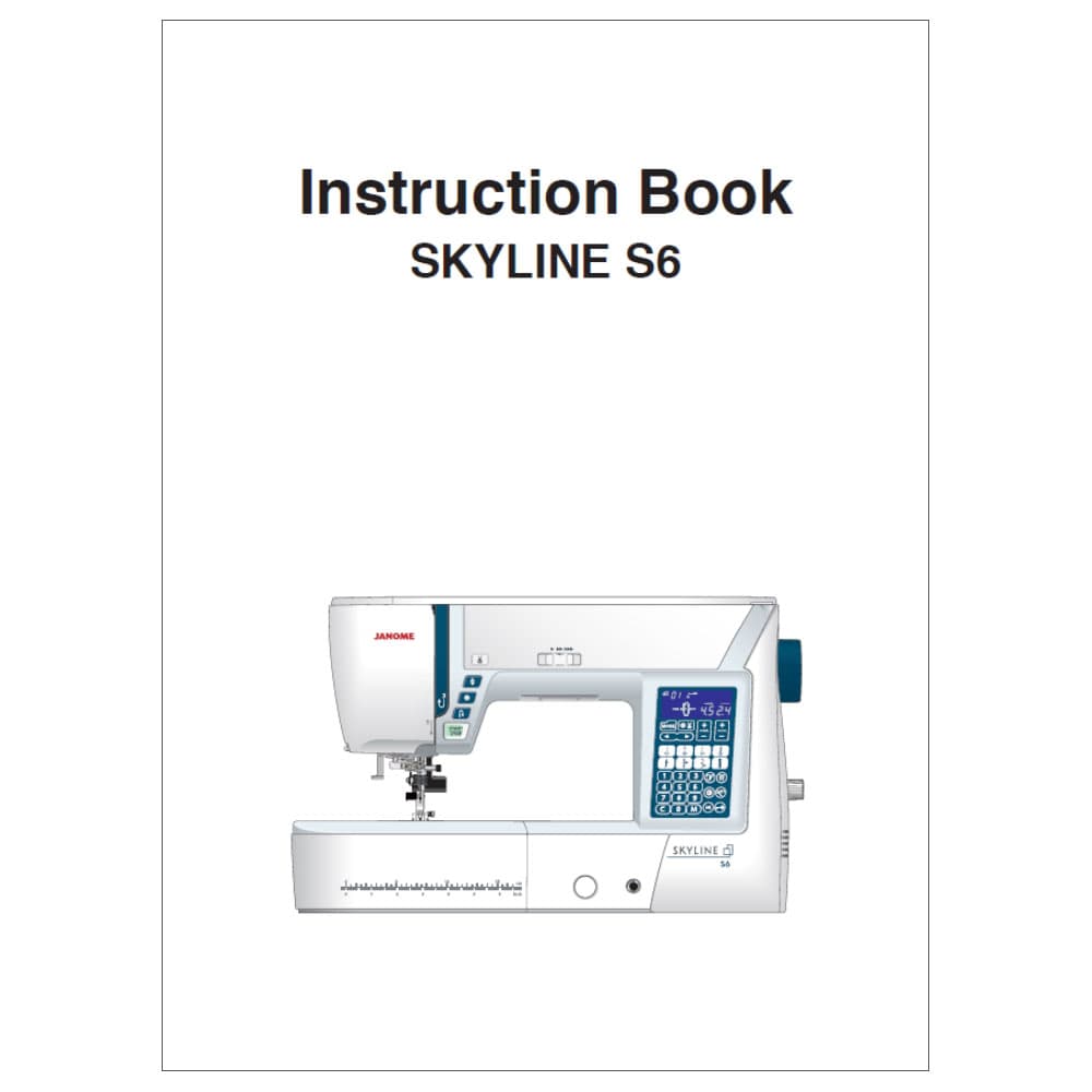 Janome Skyline S6 Instruction Manual image # 114573