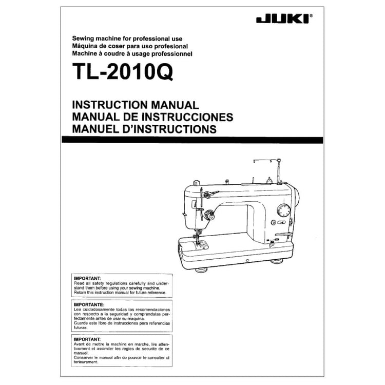 Juki TL-2010Q Instruction Manual image # 114589