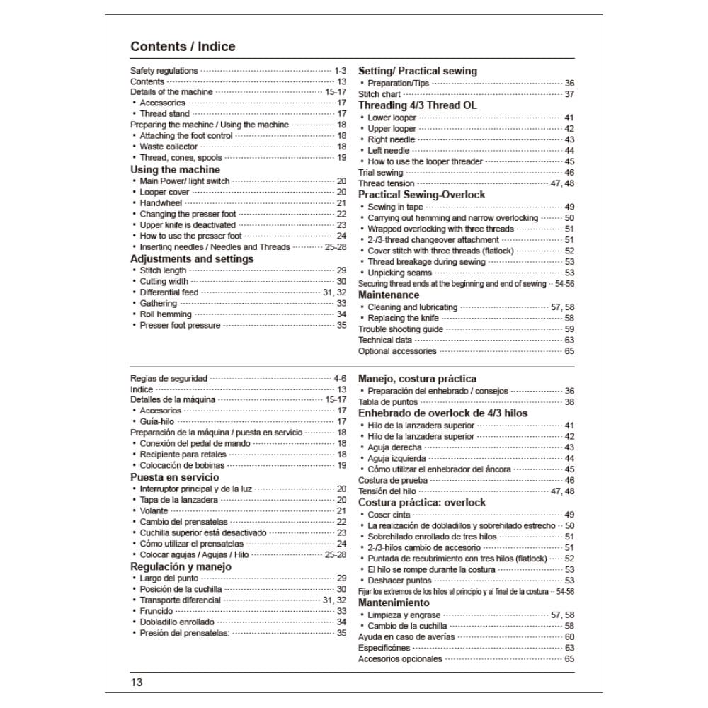 Juki MO-1000 Instruction Manual image # 114587