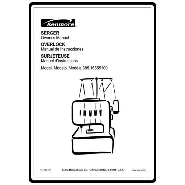Instruction Manual, Kenmore 385.16655100 image # 9847