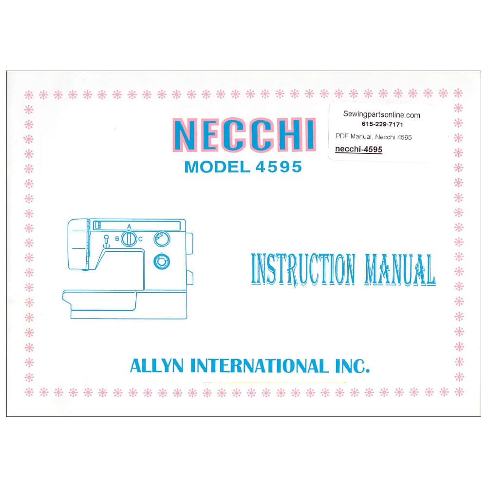 Necchi 4595 Instruction Manual image # 116024