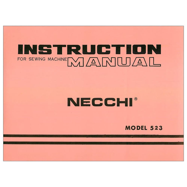 Necchi 523 Instruction Manual image # 116015