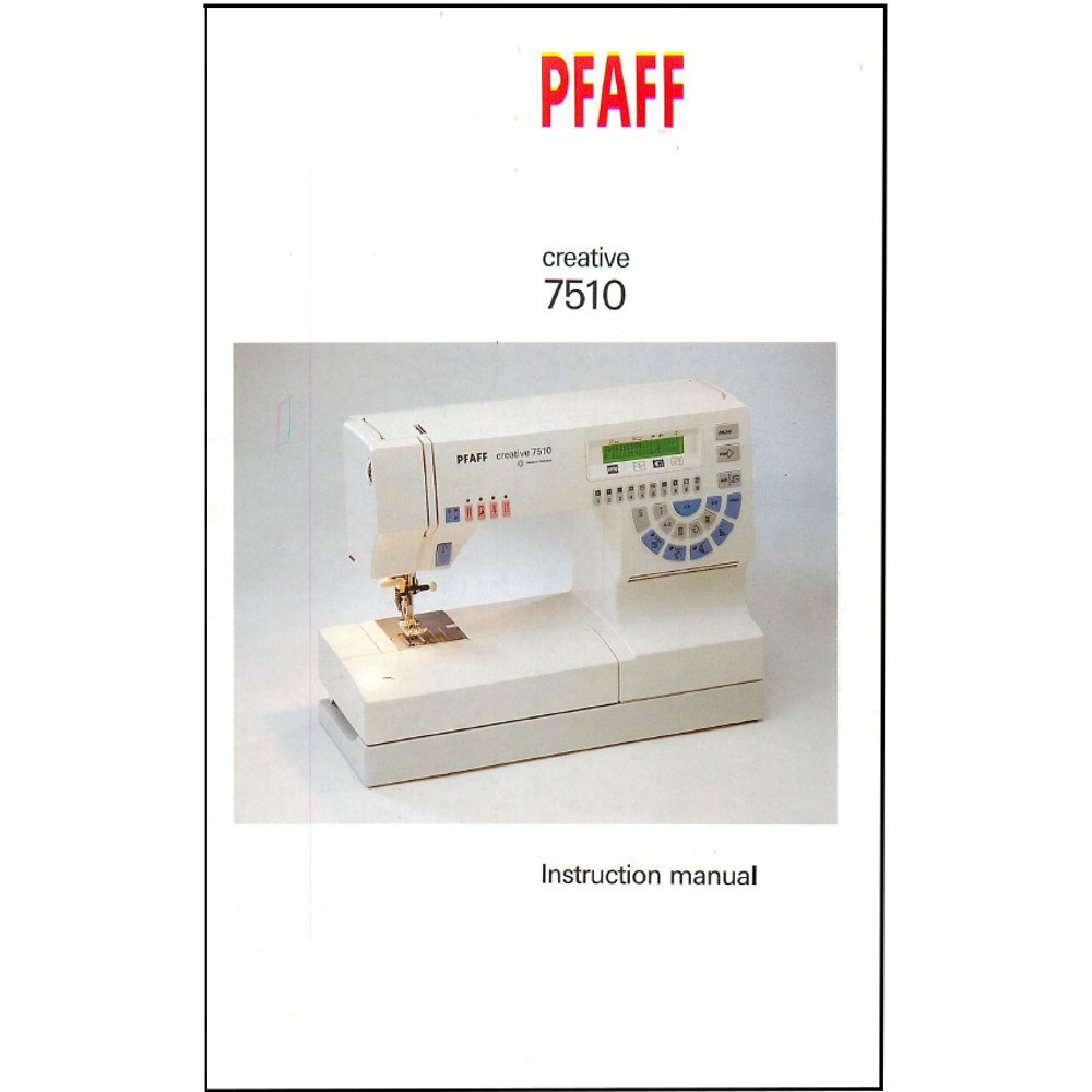 Instruction Manual, Pfaff Creative 7510 image # 29294