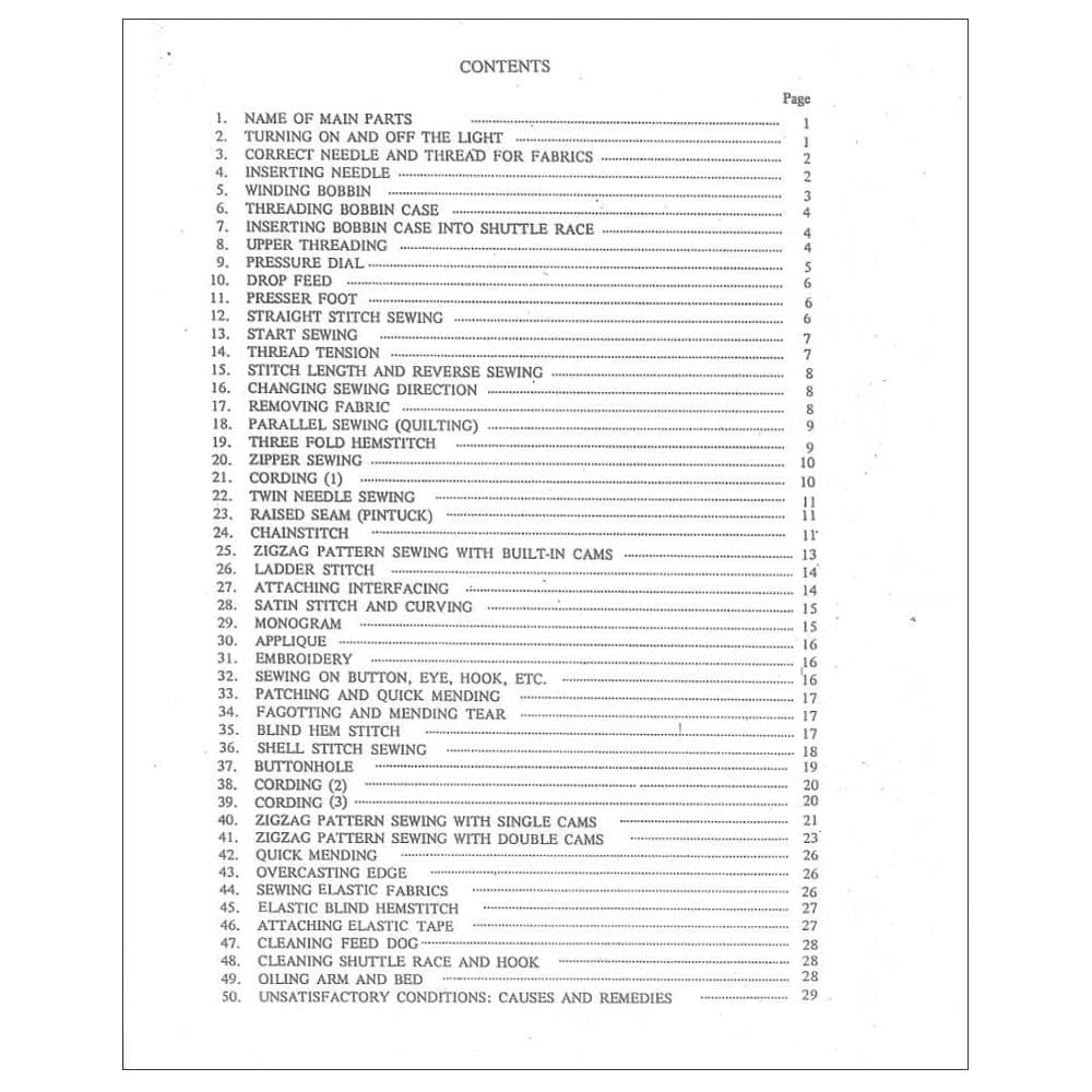 Riccar 1010 Instruction Manual image # 115920