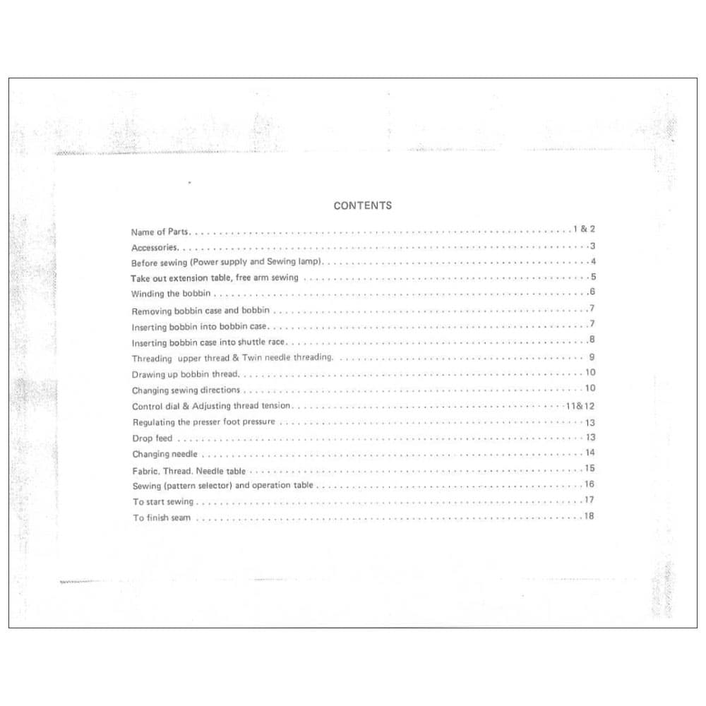 Riccar 1900 Instruction Manual image # 115913