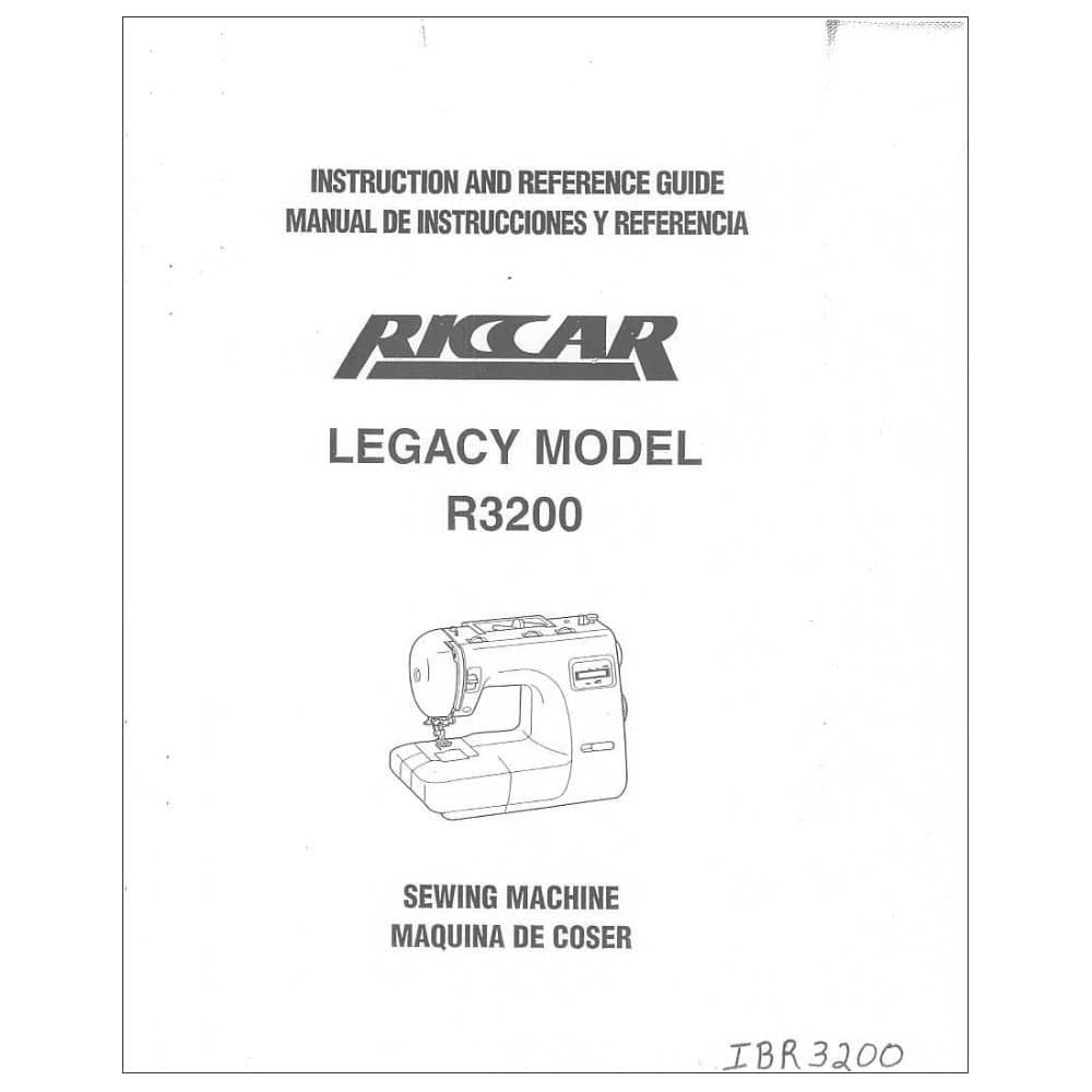 Riccar 3200 Instruction Manual image # 115872