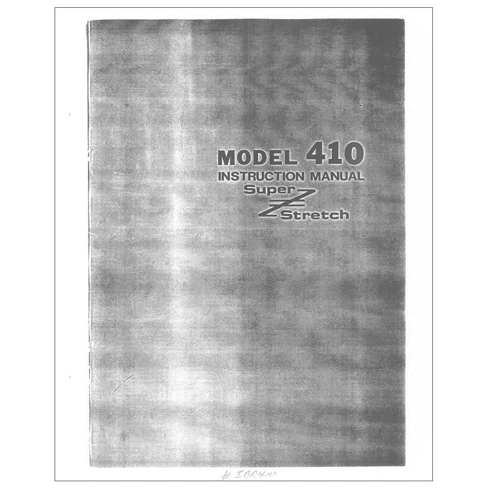 Riccar 410 Instruction Manual image # 115848