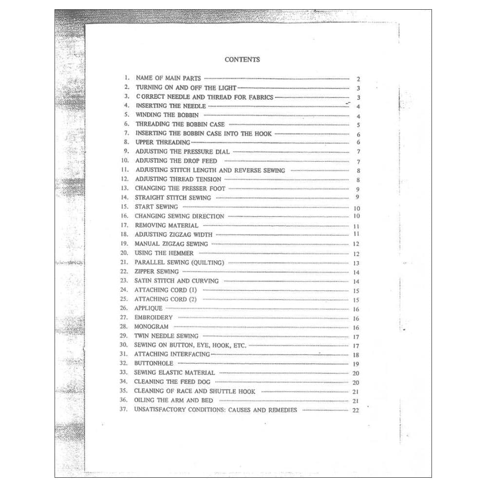 Riccar 410 Instruction Manual image # 115847