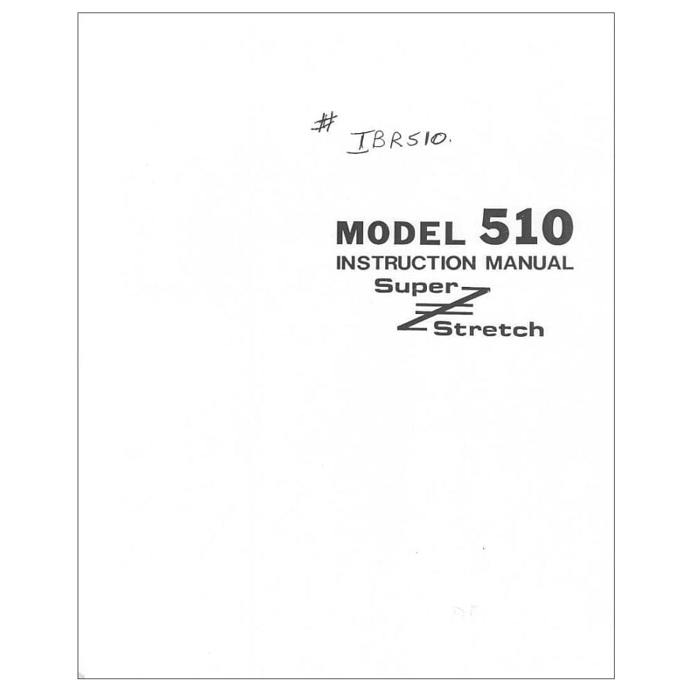 Riccar 510 Instruction Manual image # 115835