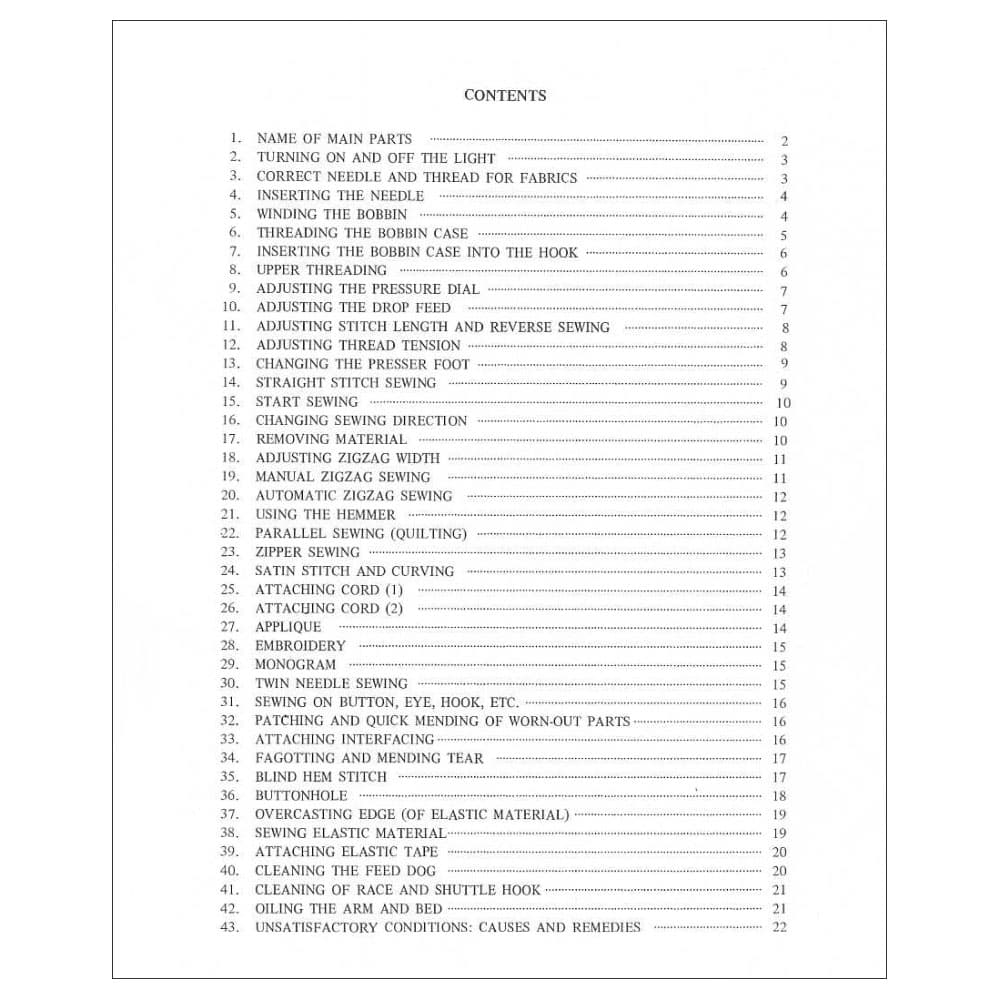 Riccar 510 Instruction Manual image # 115836