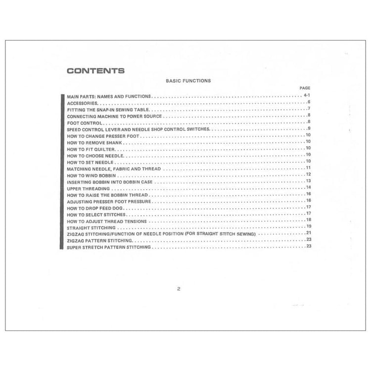 Riccar 581 Instruction Manual image # 115767