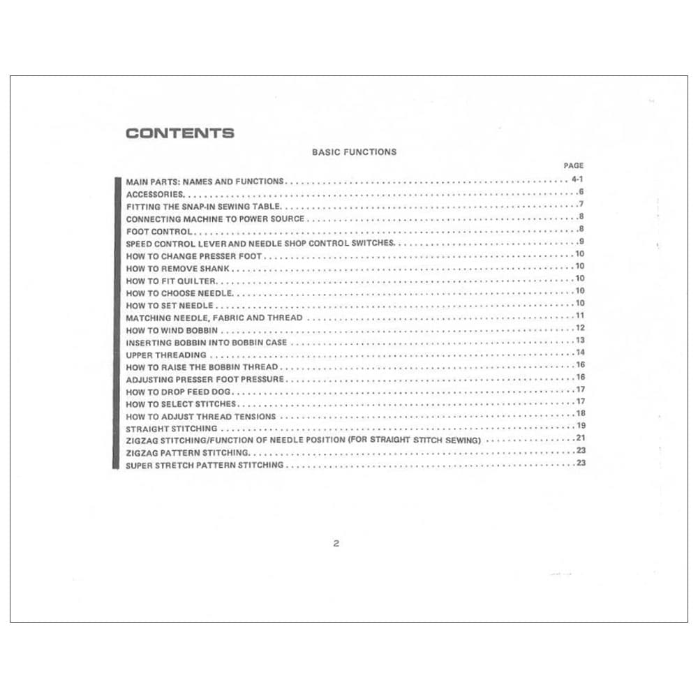 Riccar 571 Instruction Manual image # 115777