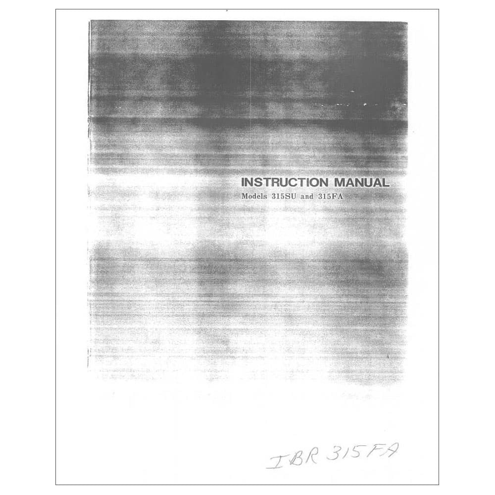Riccar 600FA Instruction Manual image # 115752