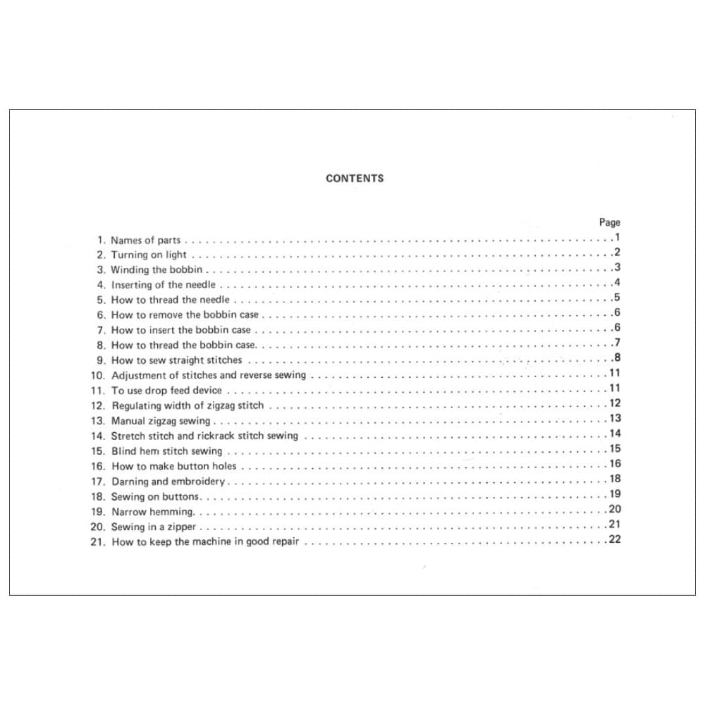 Riccar 608 Instruction Manual image # 115728