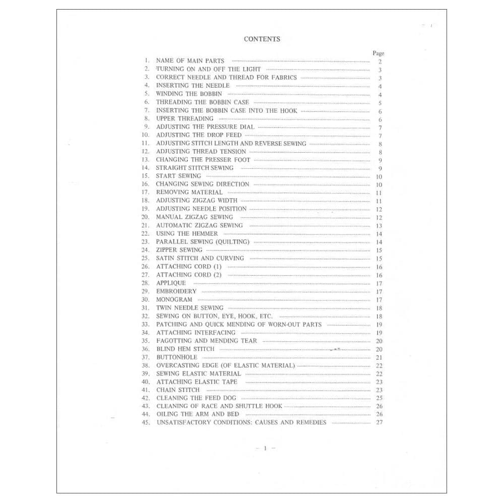 Riccar 610 Instruction Manual image # 115720