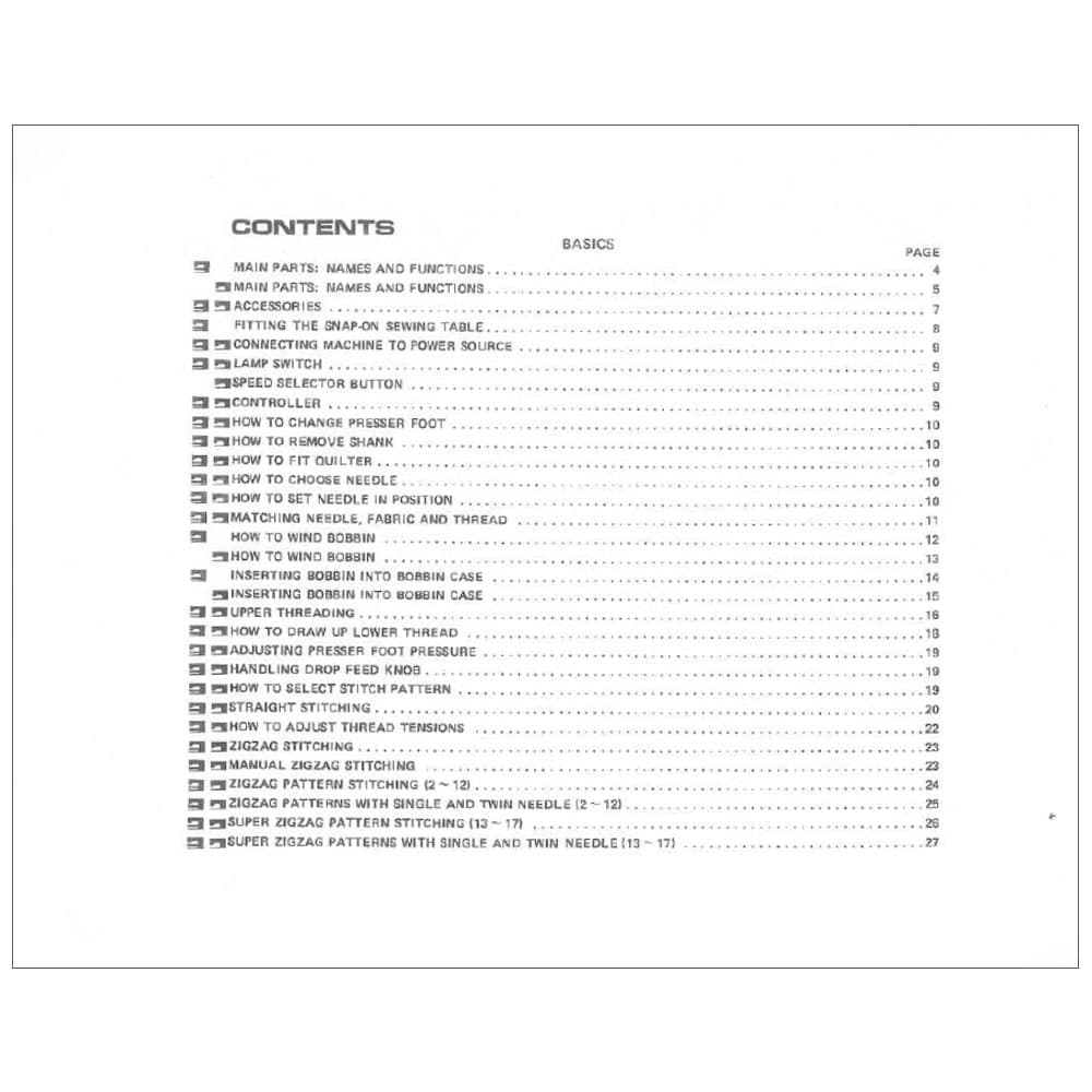 Riccar 707 Instruction Manual image # 115672