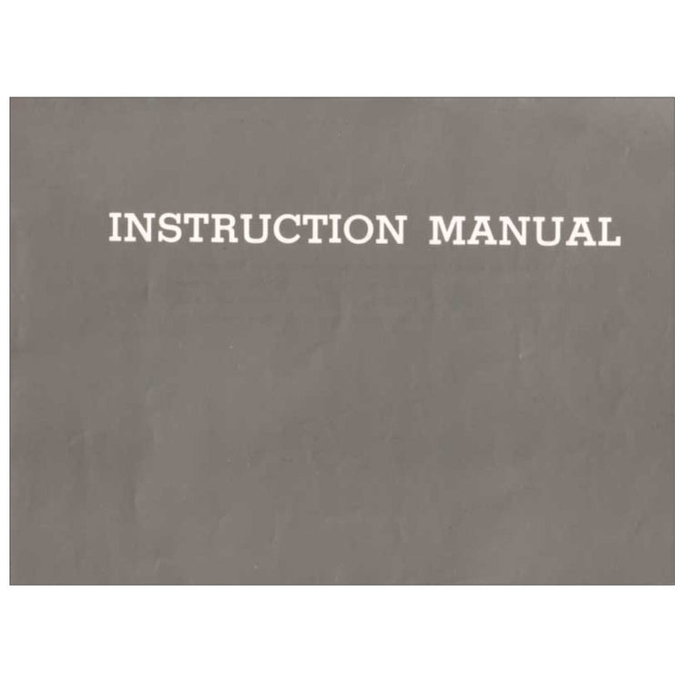 Riccar 7610 Instruction Manual image # 115652