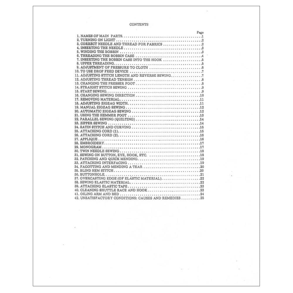 Riccar 800R Instruction Manual image # 115630