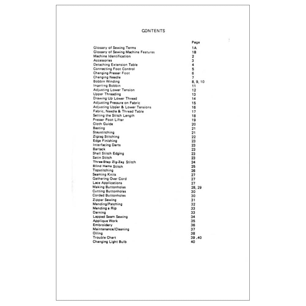 Riccar BL2000 Instruction Manual image # 115401