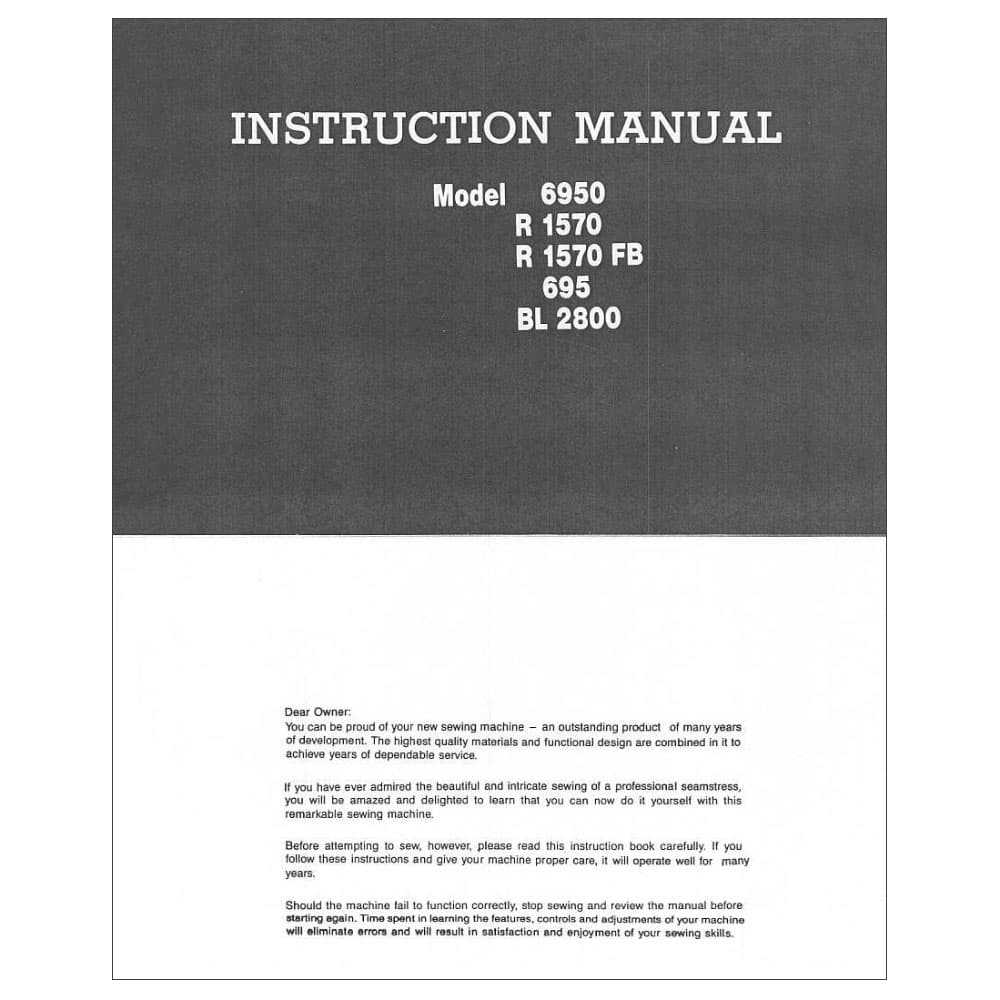 Riccar R1570 Instruction Manual image # 115360