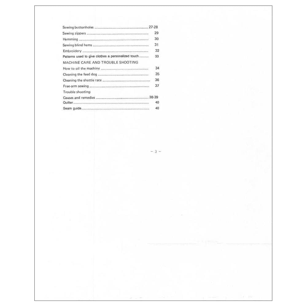 Riccar 1850 Instruction Manual image # 121039