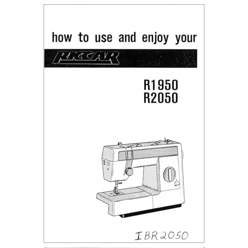 Riccar R2050 Instruction Manual image # 115198