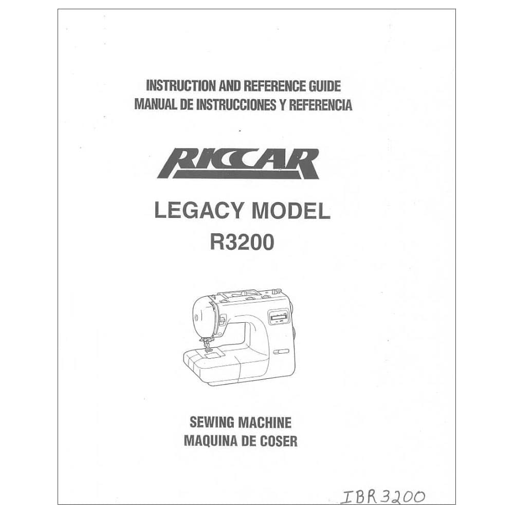 Riccar R3200 Instruction Manual image # 115176