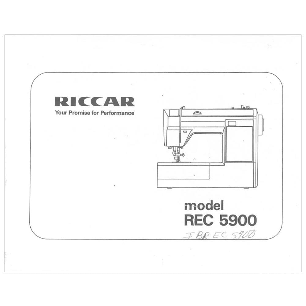 Riccar REC5900 Instruction Manual image # 115083
