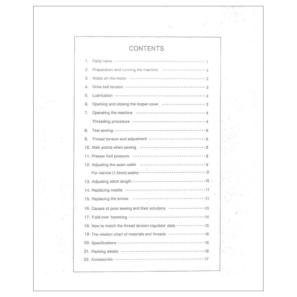 Riccar RL333 Instruction Manual image # 115062
