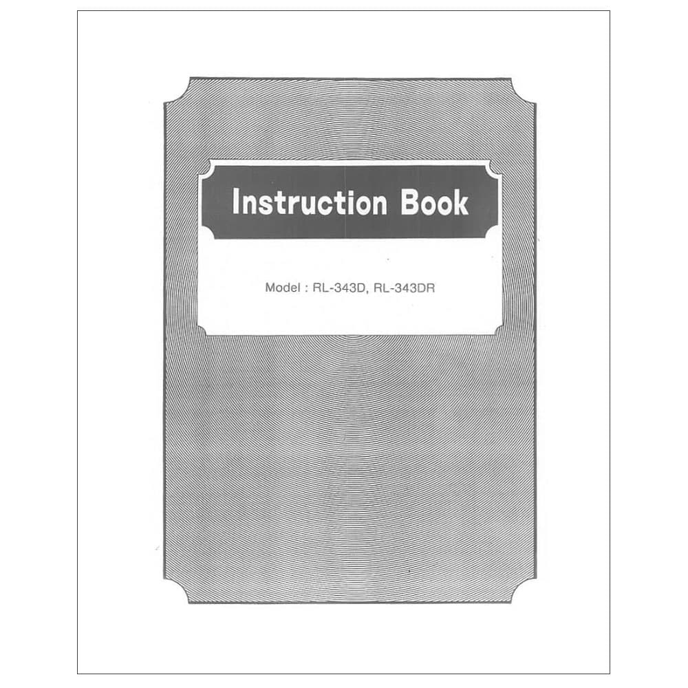 Riccar RL343DR Instruction Manual image # 115038