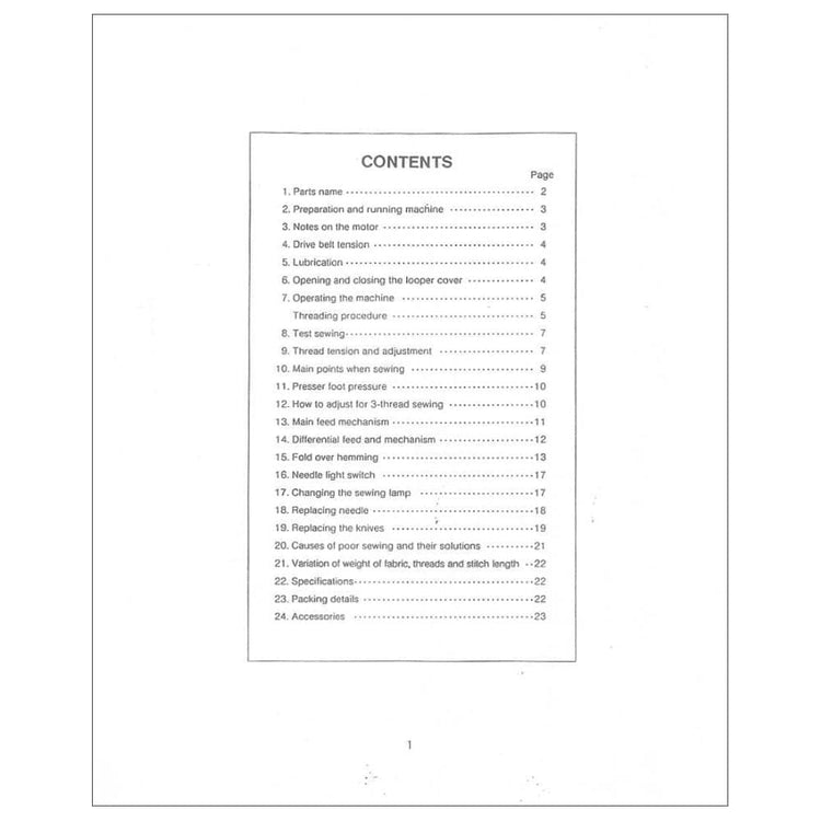Riccar RL343D Instruction Manual image # 122547