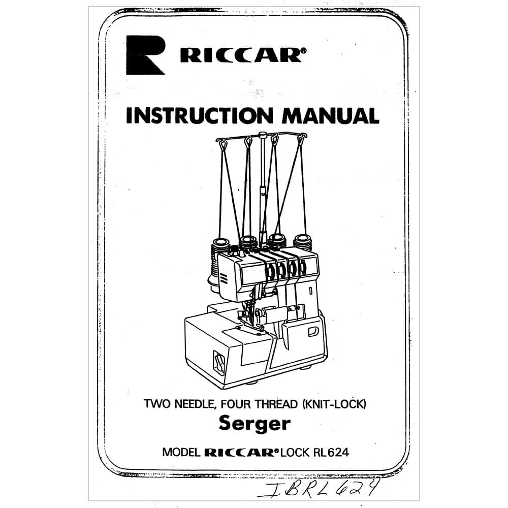 Riccar RL624E Instruction Manual image # 115017