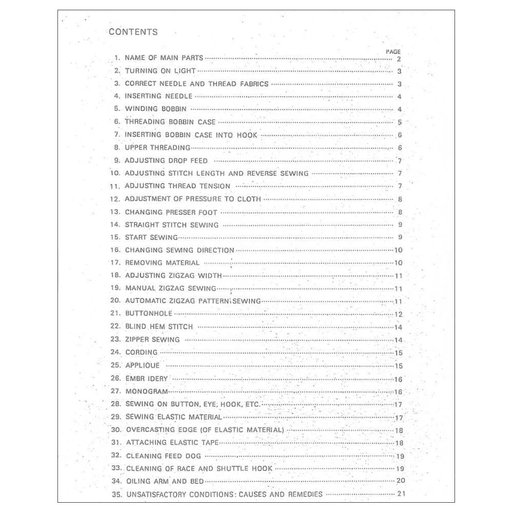 Riccar RS78 Instruction Manual image # 114989